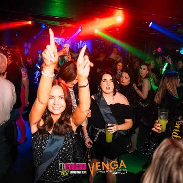 Group celebrating with drinks