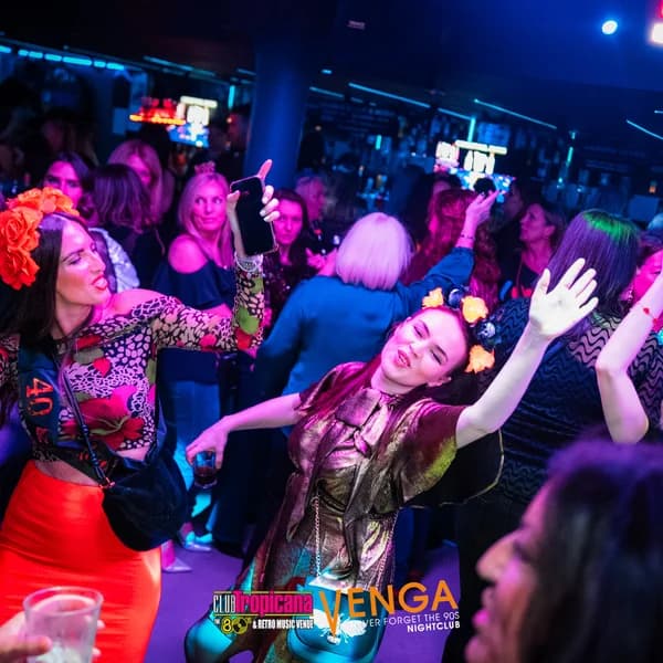 Energetic dancefloor moment